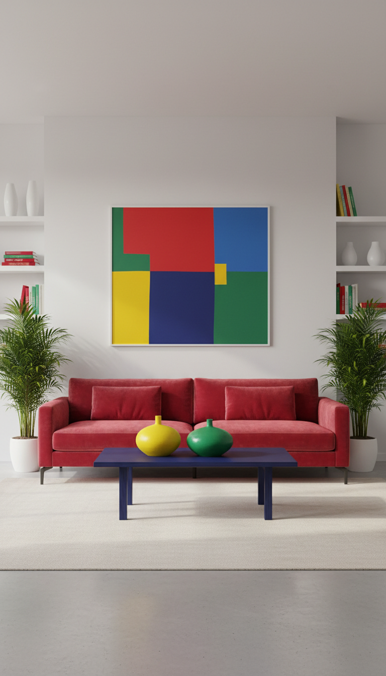 Curated Living Space With Designer Furnishings